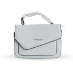 Powder Blue Vegan Leather Crossbody Bag