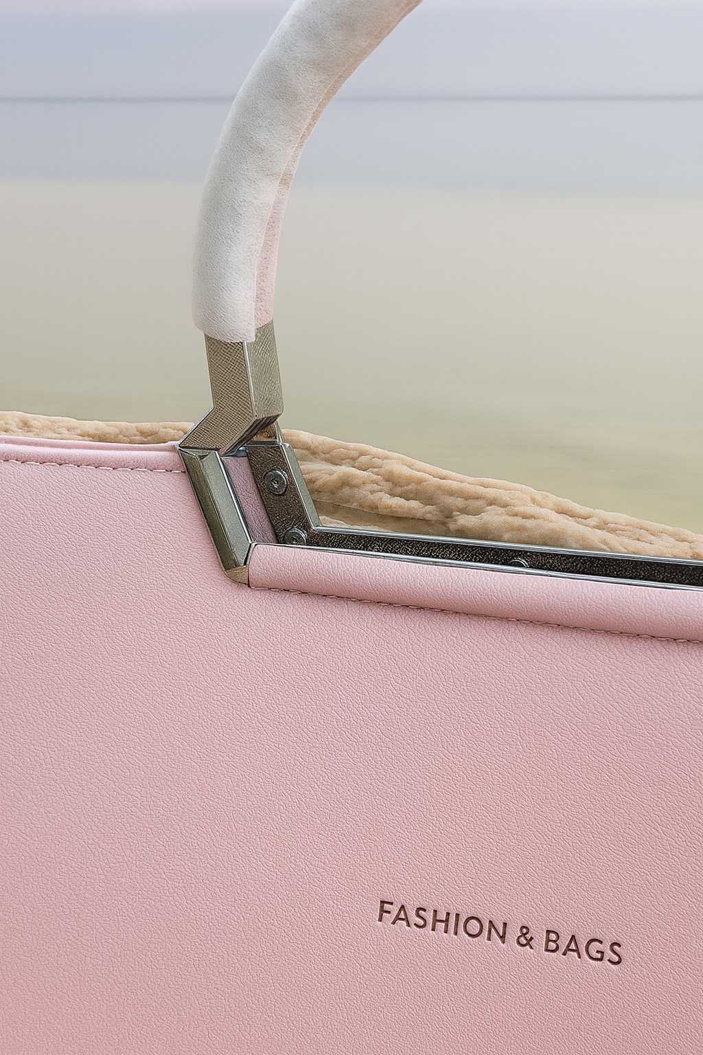 Mauve Vegan Leather Handbag