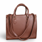 Brown Calfskin Leather Tote