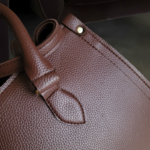 Brown Calfskin Leather Tote - Image 3