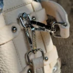 White Pebble Trunk Bag - Image 5