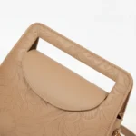 Light Brown Floral Frame Portal Bag - Image 3