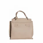 Beige Cowhide Kelly Bag - Image 3